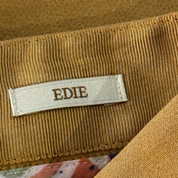 NWT Scotch & Soda Edie Tailored Wide Leg Pants in Yellow Size 30 - Picture 8 of 16